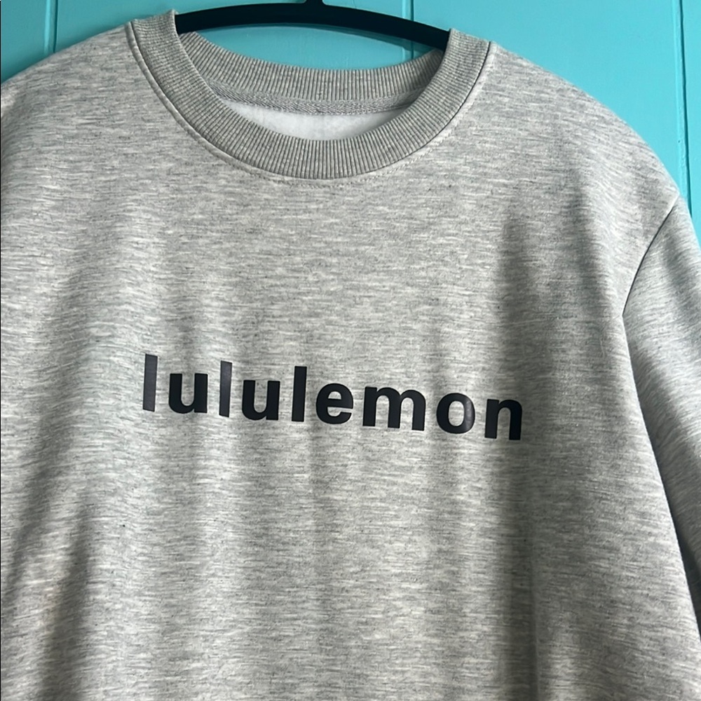 lululemon athletica Gray Crewneck Sweater